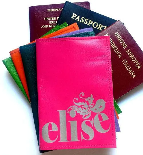 Personalised Name Passport Cover With Birdie