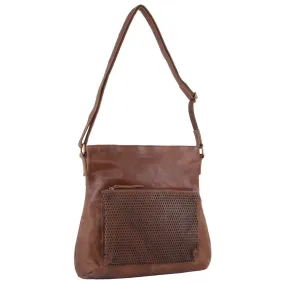 Pierre Cardin Italian Rustic Leather Hobo Handbag PC3113