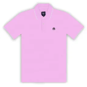 Pink with White Tipping Polo