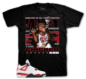 Retro 4 Red Cement Money Mike Shirt