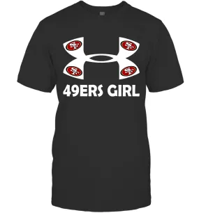 San Francisco 49ers Girl Under Armour Football T-Shirt