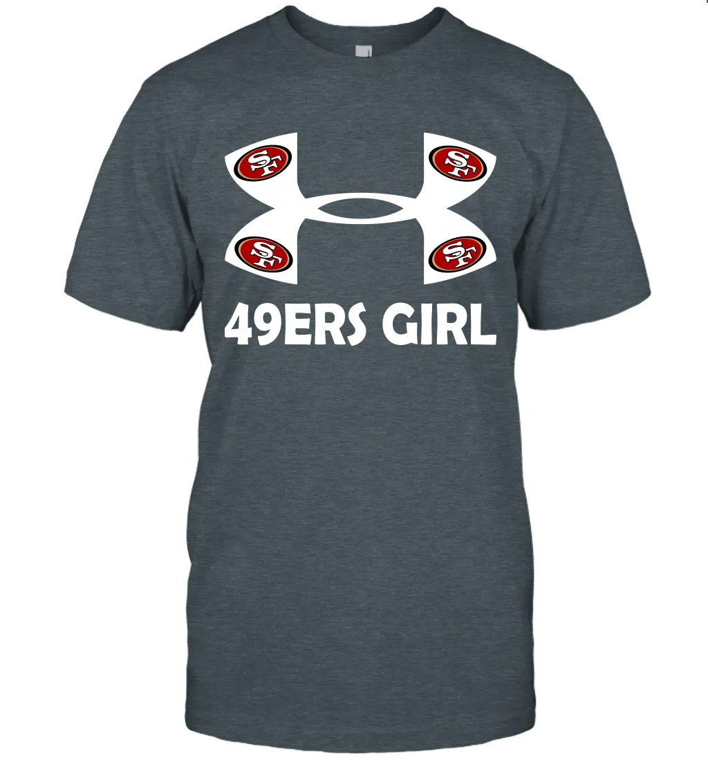 San Francisco 49ers Girl Under Armour Football T-Shirt