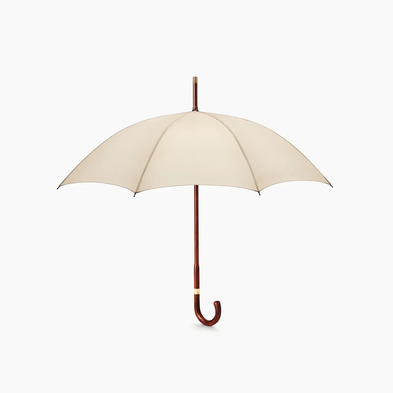 Stripped Cherry Umbrella for Women - Cream