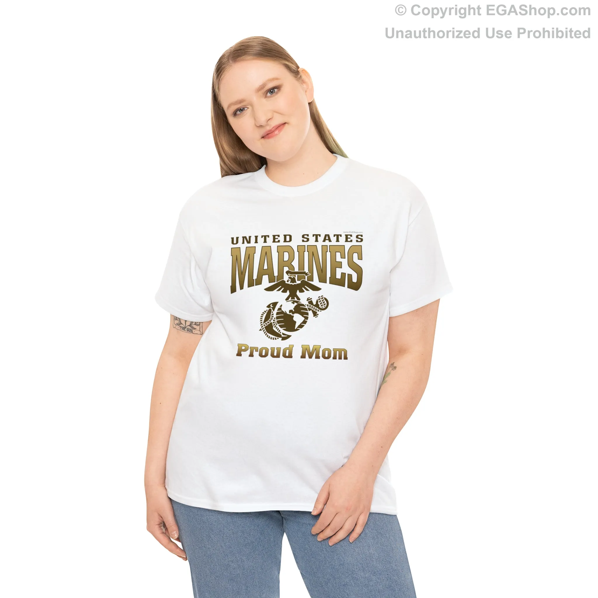 T-Shirt: United States Marines Proud Mom