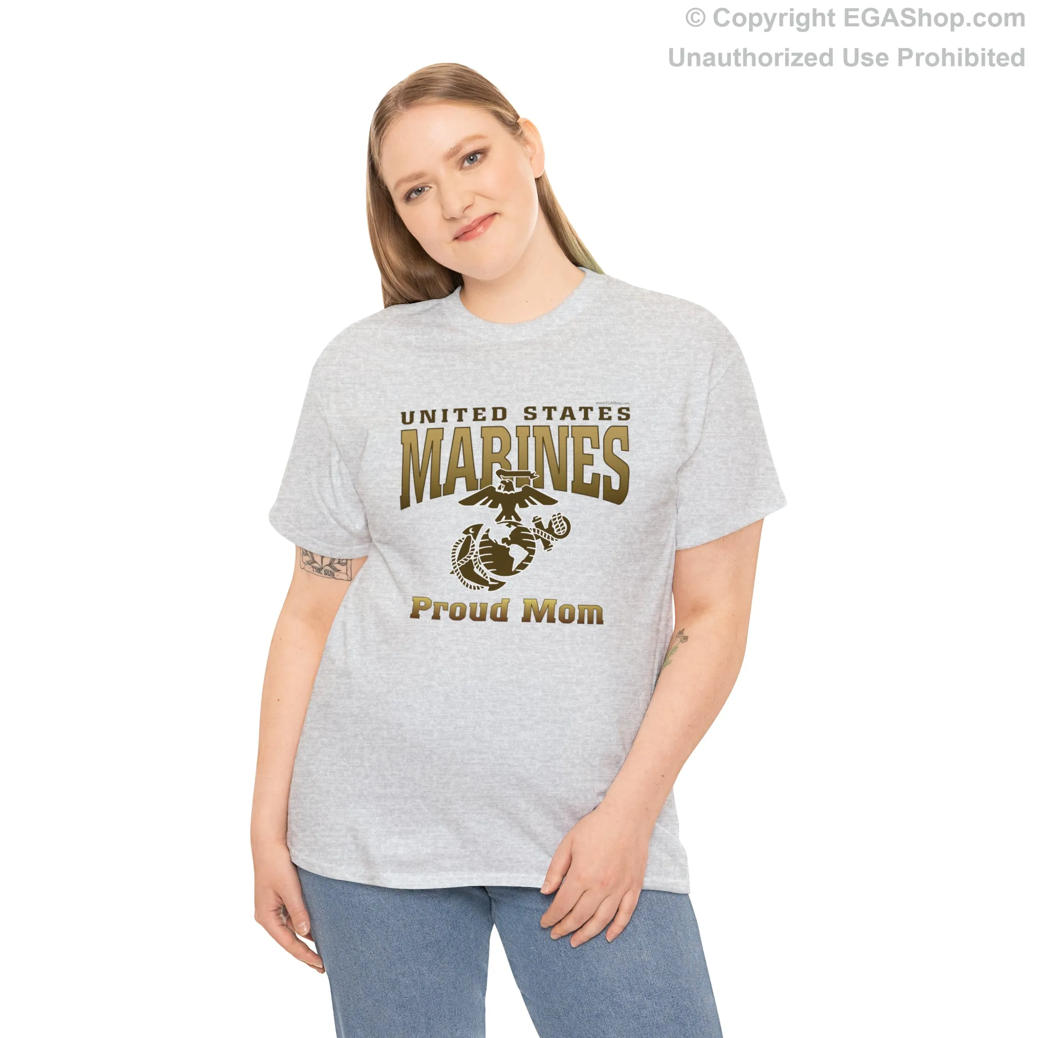 T-Shirt: United States Marines Proud Mom