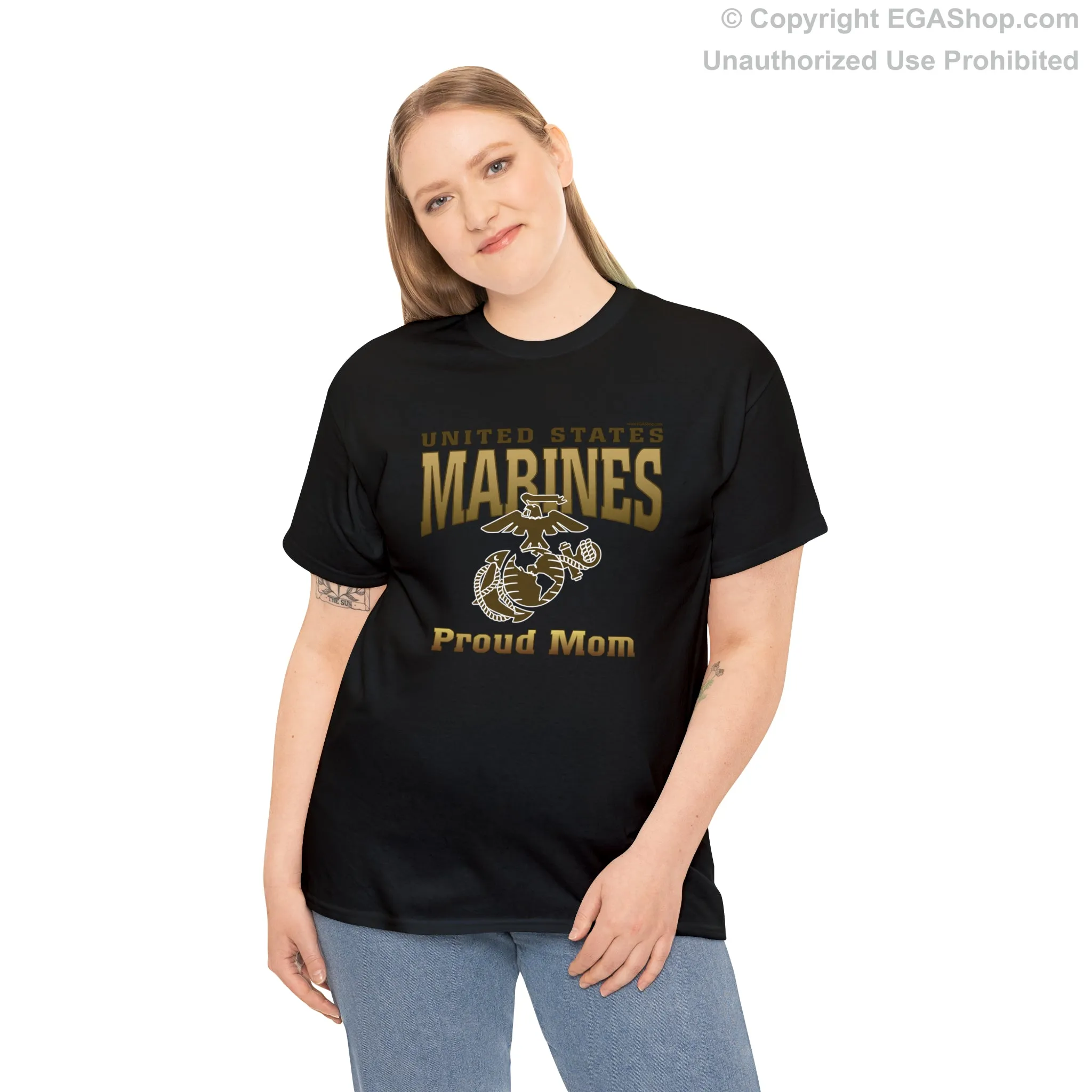 T-Shirt: United States Marines Proud Mom