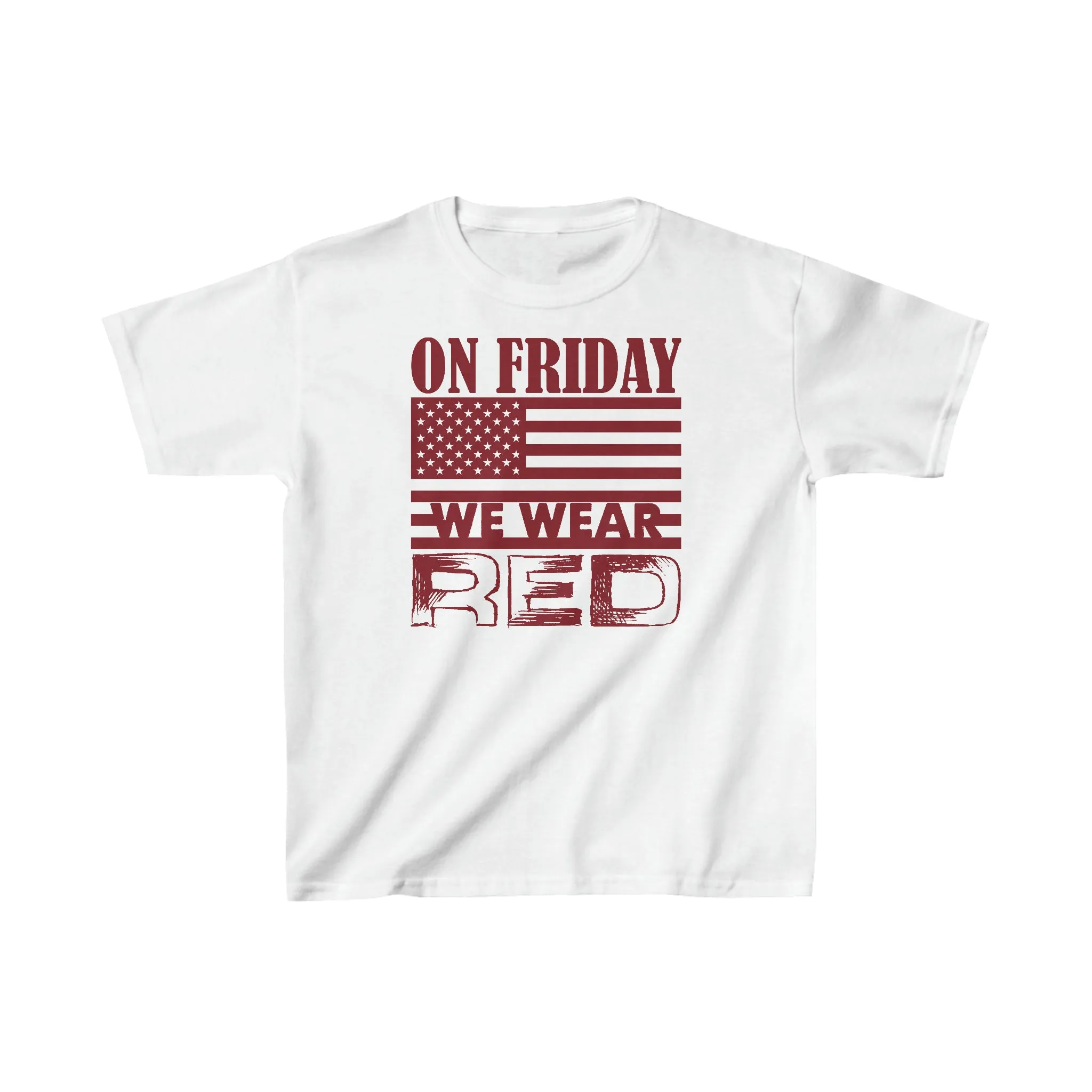 T-Shirt, Youth: On Friday We Wear Red