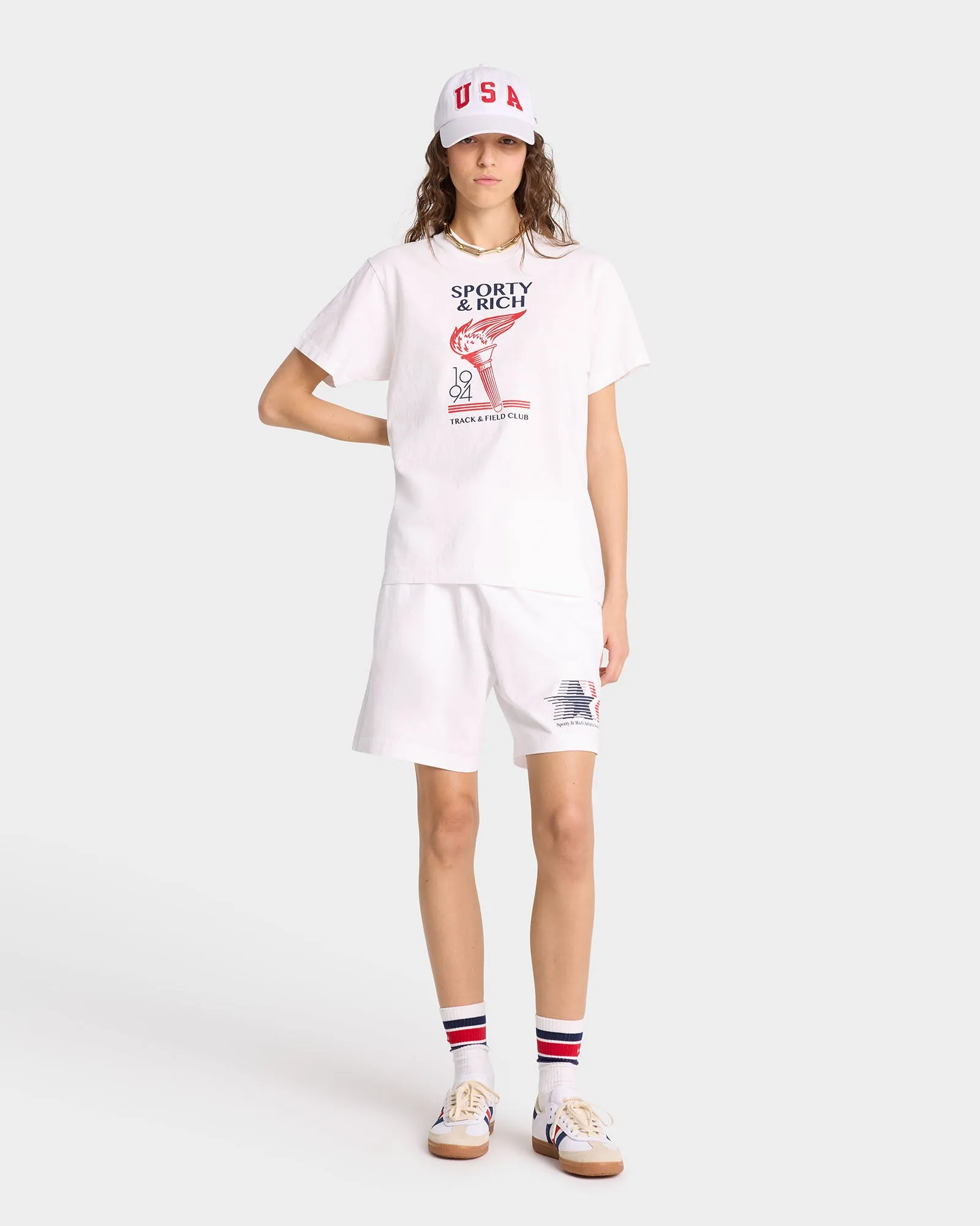 Torch T-Shirt - White/Sports Red/Navy