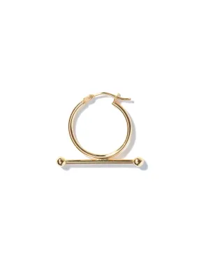 Trapeze large earring <br>Solid gold