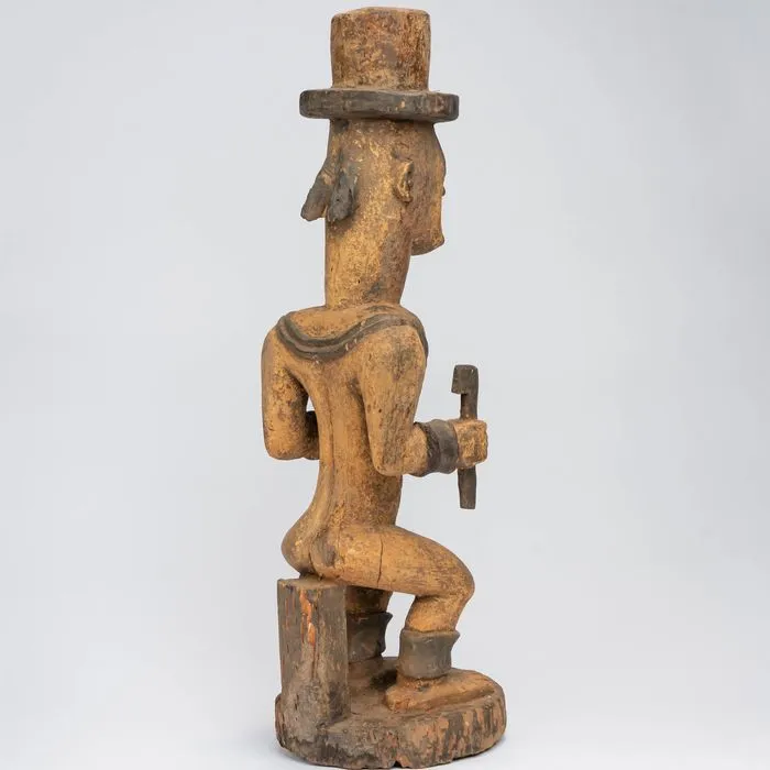 Urhobo Male Edjo Ikenga Warrior Statuette #341