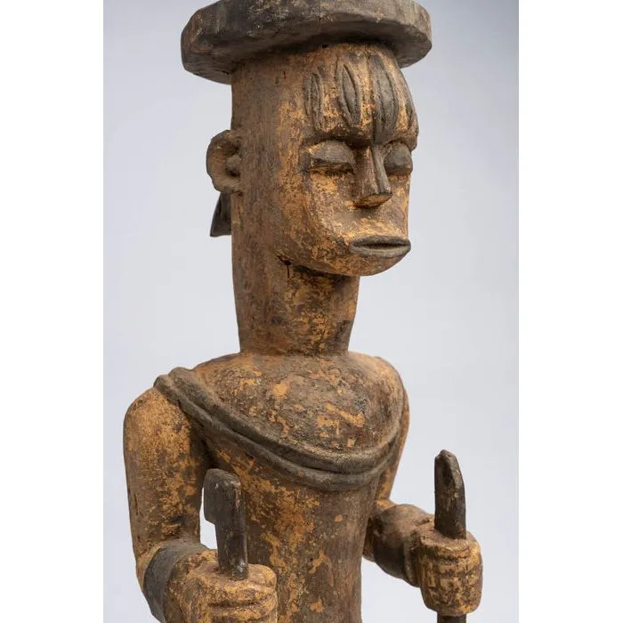 Urhobo Male Edjo Ikenga Warrior Statuette #341