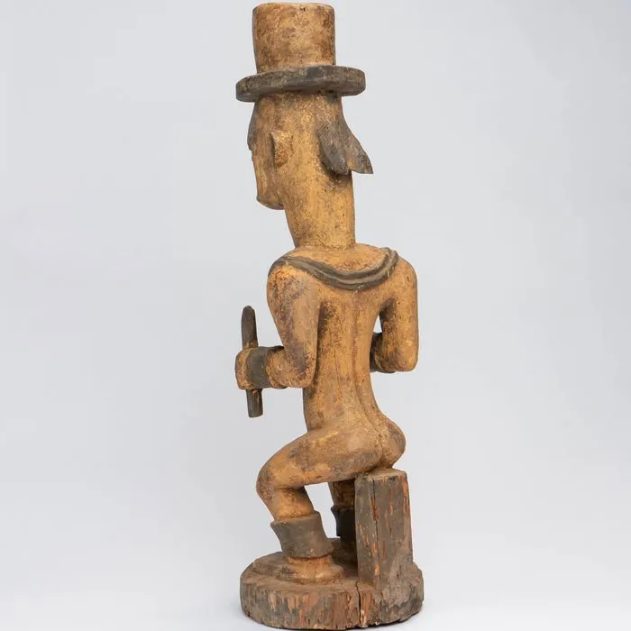 Urhobo Male Edjo Ikenga Warrior Statuette #341