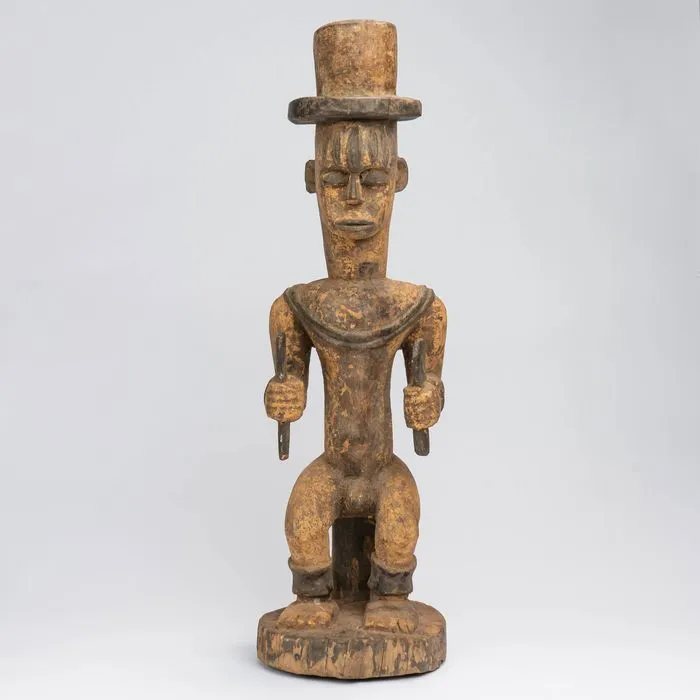 Urhobo Male Edjo Ikenga Warrior Statuette #341