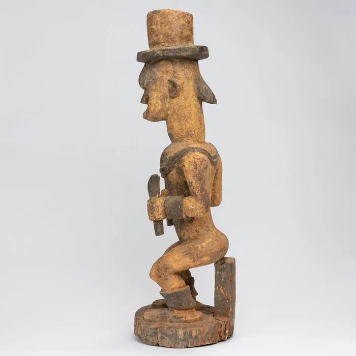 Urhobo Male Edjo Ikenga Warrior Statuette #341