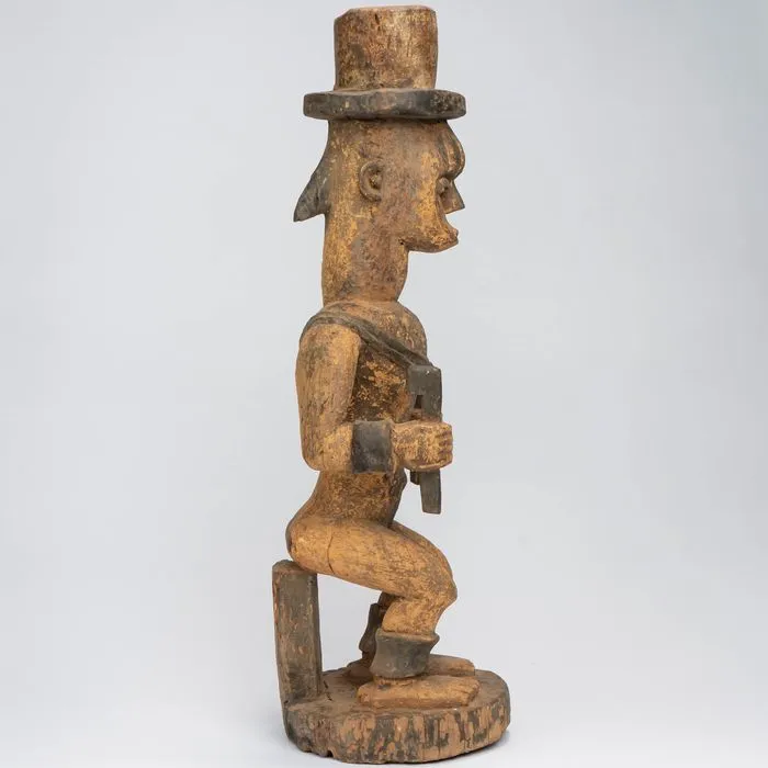 Urhobo Male Edjo Ikenga Warrior Statuette #341