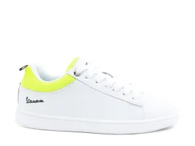 VESPA Festival Sneakers White Yellow Fluo V00013-414-1032